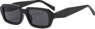 Generic Vacation Outdoor Men Sunglasses Driving Women Outdoor Commuter Sun Glasses(Black)