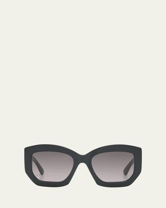 Pucci Oversized Logo Acetate & Metal Sunglasses