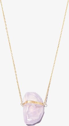 JiaJia 14K Yellow Gold Lavender Moonstone Necklace - Womens - Moon Stone/14kt Yellow Gold