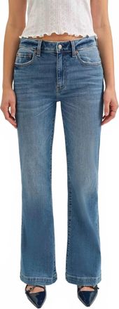 Daze Heartbreaker Mid Rise Flare Jean In Blue