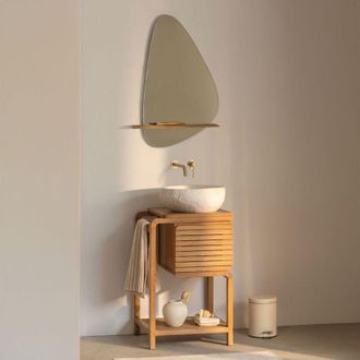 Sklum Conjunto De Mueble De Ba&ntilde;o En Madera De Teca Bradley Sklum