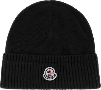 Moncler Black Knitted Beanies Cap