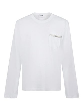 Moschino pocket long-sleeve T-shirt - White