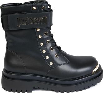 Just Cavalli Lace-up Boots, female, Black, 6 UK, Stivaletto Bourne Logo