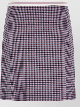 Marni houndstooth pleated skirt