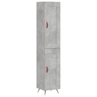Berkfield Home Highboard Concrete Grey 34.5x34x180 cm Engineered Wood