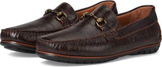 Johnston & Murphy Cort 2.0 Bit Mens Lace-up Boots Dark Brown Croc Embossed Full Grain : 11.5 M (D), Leather
