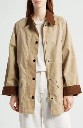 Alex Mill Madison Waxed Cotton Jacket in Khaki at Nordstrom Rack, Size X-Large