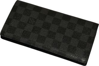 Louis Vuitton Black Damier Graphite Long Wallet (Bi-Fold) (Pre-Owned)