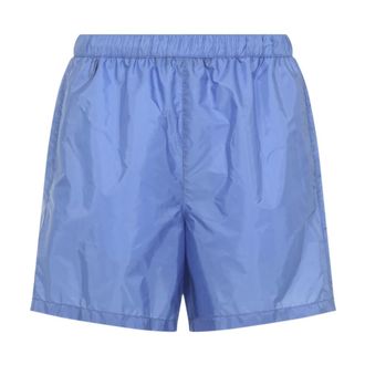 Prada Re-Nylon Swim Shorts - male - Prada - Beachwear - Blue - L - Swimwear