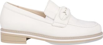 Gabor Elastische Leren Loafers - Dames - Loafers - Wit - 35 1/2 EU - Leer - Schoenen