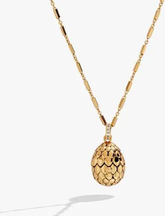 Alex and Ani House of the Dragon Dragon Egg Locket Pendant in Gold at Nordstrom