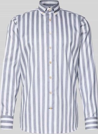 Olymp Slim Fit Freizeithemd mit Button-Down-Kragen Modell Sergio in Marine, Gr&ouml;&szlig;e 38