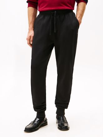 Tommy Hilfiger Jogginghose TOMMY HILFIGER ESSENTIAL TERRY, Herren, Gr. XXL, N-Gr, schwarz, Web, Obermaterial: 100% Baumwolle, regular fit lang, Hosen Jogginghose, el