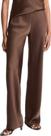 Vince Fluid High Waist Straight Leg Pants in Espresso at Nordstrom, Size X-Small