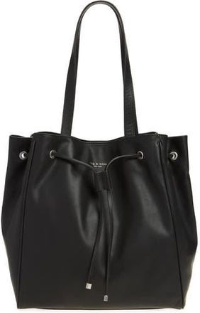 Rag & Bone Large Prospect Tote in Black Leather at Nordstrom Rack