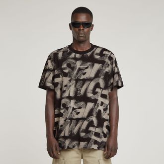G-Star Sprayed Letters Loose T-Shirt - Meerkleurig - Heren