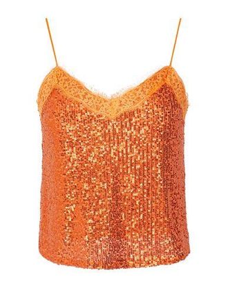 8 by YOOX SEQUIN LACE-TRIM CAMISOLE