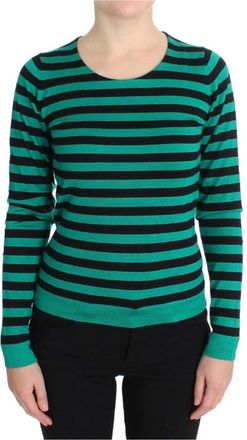 Dolce & Gabbana Round-neck Truien - Dames - Ronde hals truien - Veelkleurig - L - Kasjmier - Truien & Vesten