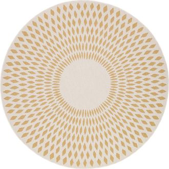 AFK Living Alfombra redonda de estilo escandinavo 160 x 160 cm