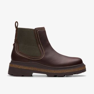 Clarks Hencroft Step Waterproof Brown Leather