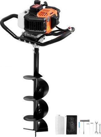 OEM Excavadora De Pozos A Gasolina De 43 Cc Y 1250 W Barrena Para Postes A Gasolina Con Brocas De 200 Mm Excavadora De Pozos Para Vallas De Postes, Cultiv