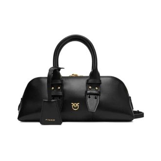 Pinko Small Escape Bag - Dames - Handtassen - Zwart - ONE Size - Katoen - Tassen