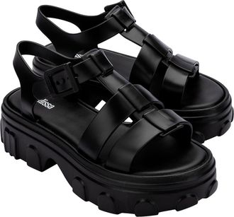 Melissa Ella Ankle Strap Platform Sandal in Black at Nordstrom, Size 10