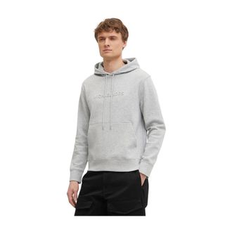 Michael Kors Hoodies & sweatvesten, Heren, Grijs, S, Katoen, Hoodie met geborduurd logo van katoenmix