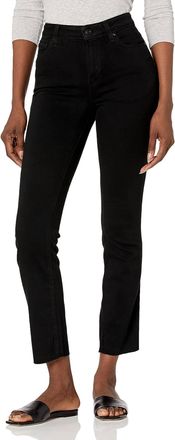 Paige Cindy Raw Hem Jean In Black Shadow