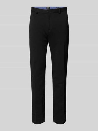 Scotch & Soda Tailored Fit Stoffhose mit G&uuml;rtelschlaufen Modell Mott in Black, Gr&ouml;&szlig;e 36/32