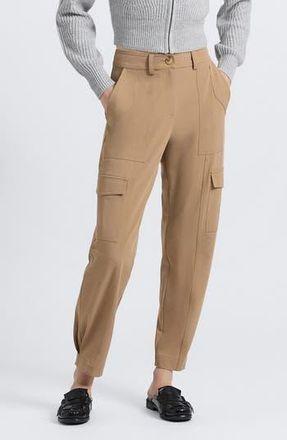 Derek Lam Elian Tropical Stretch Pants in Camel at Nordstrom Rack, Size 8