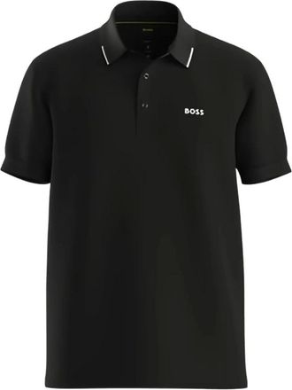 HUGO BOSS Tops, Heren, Zwart, S, Piqu&eacute; Polo