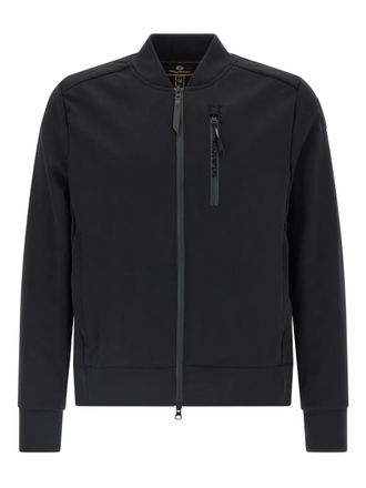 Parajumpers Mckay zip-front logo-patch sweatshirt - men - Polyester - L - Black