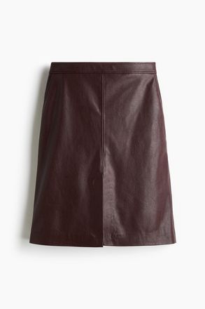 H&M Bleistiftjupe - Weinrot