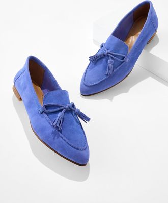 Talbots Kacey Suede Loafers - Biscayne Blue - 10 1/2 M Talbots
