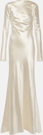 Danielle Frankel Bridal Simone wool and silk satin gown