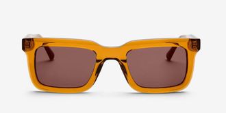 Messy Weekend GARY Coffee Brown Mens Sunglasses Orange Size 51