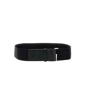 Max Mara Black Elasticated Webbing Belt