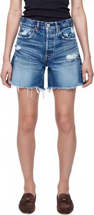 Moussy Pelham Long Shorts In Blue