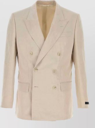 HUGO BOSS lyocell blend double breasted blazer