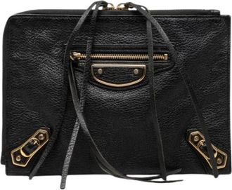 Balenciaga Pre-owned Clutch Bag - Dames - Vintage Clutch - Zwart - ONE Size - Leer - Vintage