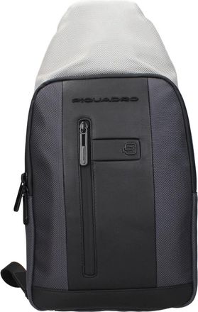 Piquadro Fabric Backpack - Heren - Schoudertassen - Grijs - ONE Size - Tassen