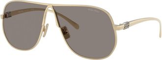 Miu Miu 0MU A56S - unisex - Zonnebrillen - Geel - 66 MM - Accessoires