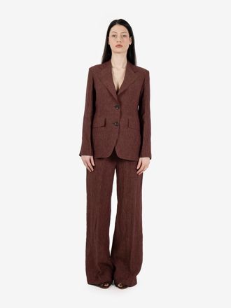 DIEGA Blazer Verko in lino prune