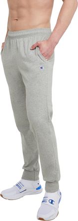 Champion Mens Joggers, Lightweight Lounge, Jersey Graphic Pants, 31 Sweatpants, Oxford Gray C Patch Logo, X-Large