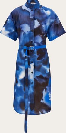 Ferragamo Women Silk shirt dress Blue