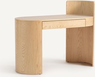 AM.PM Bureau van eikenfineer en leer, Abbas