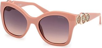 Guess Gradient Brown Butterfly Ladies Sunglasses GU00197 72F 55