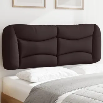 vidaXL Cabecero De Cama Acolchado Tela Marr&oacute;n Oscuro 120 Cm Vidaxl